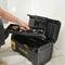 STANLEY DIY Toolbox Storage with 1 Touch Latch, 2 Lid Organisers for Small Parts, 16 Inch, 1-79-216