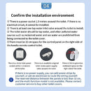 Electric Bidet Seat Toilet Seat, Smart Toilet Seat with Warm Water, Heated Seat, Warm Air Dryer, Rear and Front Wash, Soft Closed Toilet Seat, LED Light, Easy Install