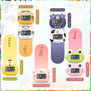 8 Pieces Cartoon Digital Kitchen Timer Small Animal Countdown Timer Decorative Magnetic Timer Visual Cute Cooking Timer with on and Off Switches for Kitchen Classroom Accessories, 8 Styles