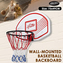 Genki Indoor Mini Basketball Hoop Wall Mounted Basketball Backboard Ring Net Set 73 x 49cm for Adults Kids Home Outdoor Office Door