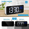 Digital Alarm Clock, Mirror HD Led Display, Sound Control, Dual Alarms, Snooze, Temperature, Volume&Brightness Adjustable, Rechargeable Backup Battery, Suitable for Bedrooms and Kids