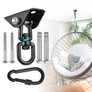 Hammock Hanging kit,360°Rotating 1200 lb Capacity Heavy Duty,Hanger & Swing Hook Snap for Concrete Wood,Hammock,Veranda Seat,Chair,Swing Sets,Yoga and Gym（Without Chain ）