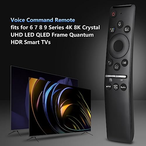 Voice Remote Control BN59-01312A for Samsung QLED UHD Q70A Q80A Q60A 4K 8K Frame Solar 8 Series Smart TV Which Supported Voice Function