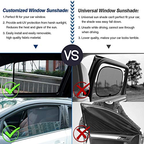 Cartist Car Side Window Sunshades for Honda CR-V CRV 2017-2021 2022 Car Sun Shade Magnet Mesh Shades Protector Sun Glare and UV Rays Protection 4Pcs