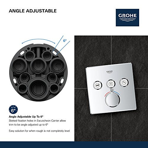 GROHE 29142000 Grohtherm Smart Thermostatic Trim with Control Module, Starlight Chrome