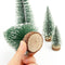 Bottle Brush Trees, Christmas Decor, Small Christmas Trees for Tabletop, Christmas Decorations Indoor Mini Green Xmas Frosted Sisal Trees