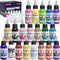 Airbrush Paint, 20 Colors Acrylic Air brush Paint Kit, Water-based, Opaque & Neon Colors, Pearl Colors, for Beginners, Artists, DIY Projects, 30ml/Bottle