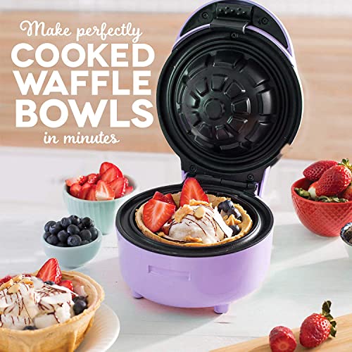 TODO Waffle Bowl Maker Ice Cream Dessert Treat Maker Breakfast Bowl - Purple