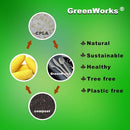 GreenWorks 100% Biodegradable Compostable CPLA Cornstarch Disposable Cutlery FORKS100 Ct 7 Heavyweight Utensils Flatware Forks