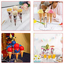 8 Holes Ice Cream Cone Holder Stand,Waffle Cupcake Sugar Cone Holder Stand,Acrylic Ice Cream Cone Holder Stand,for Weddings,Birthday Parties