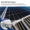 Solar Mount Z Brackets, Glossy Finish Standard Size 10PCS Lightweight PV Mounting Side Clamps Easy To Install for Panel Installation (35mm)