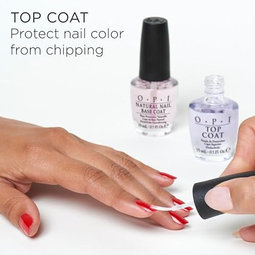 OPI Nail Polish Top Coat, Matte Finish, Seals in Color, Prevent Scratches or Chipping, Up to 7 Days of Wear, 15ml