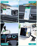 【Ultra Stable & Strong Suction】Miracase Car Phone Holder, Car Phone Mount for Dashboard & Windshield & Air Vent, Compatible with iPhone 13 Pro Max 12 11 XR SE Samsung and More Smartphones