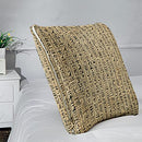 Ambesonne Egyptian Print Travel Blanket, Hieroglyphs Grunge Pattern on Stripes Archeology History Language, Pillow and Comforter Combo Two in One for Camping Dorms, 20" x 20", Sand Brown Black