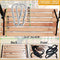 Adult Tree Swing Waterproof Wood Hanging Beech Tree Swings Garden Swing Chair Seat for Indoor Outdoor with Adjustable Rope (26''x12'')