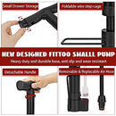 FITTOO High Pressure Bicycle Bike Hand Air Pump, Tire Tube Floor Pump, for Road Bike, MTB, Hybrid, Wheelchair, Electric Bike, Scooter, Balls, Balloons etc.