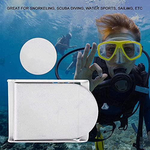 MOOCY 2" Stainless Steel Dive Weight Belt Buckle Scuba Diving Weight Belt Buckle Silver for Snorkeling Sailing Water Sports，with 3 Slots