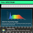 1ft T5 White Grow Lights for Indoor Plants, MOYA STD Cabinet Greenhouse Grow Lamp 5000K Full Spectrum White LED Grow Light Bulbs, Plug and Play, Linkable T5 Grow Light Strip for Houseplants, 4-Pack