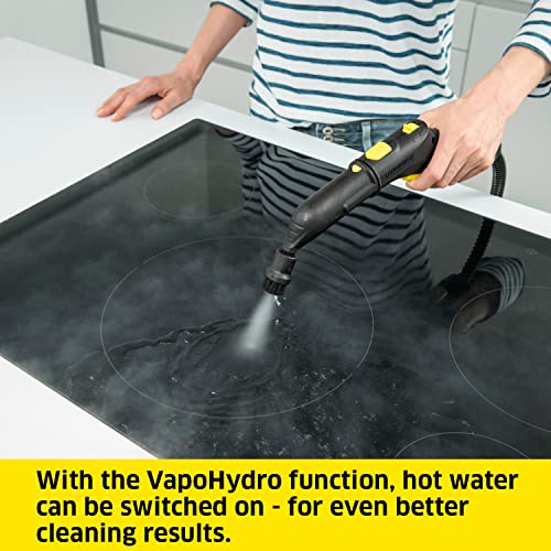 Kärcher SC 5 EasyFix Steam Cleaner with hot Water Connection, steam Pressure: 4.2 bar, Heating time: 3 min, Area: Approx. 150 m², Tank: 0.5 l + 1.5 l, incl. Floor Cleaning Set EasyFix and nozzles