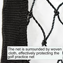 ASENVER Black Golf Barrier Netting Golf Ball Hitting Net Multifunction Sports Netting Golf High Impact Net (10 X 6.5 FT)