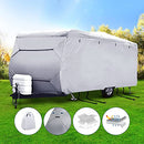 Weisshorn Caravan Cover, 14-16ft Caravans Campervan Accessories Pop Top Trailer Covers Carry Bag Camping Hiking Travel Garden Accessory, 4 Layer Heavy Duty UV Grey