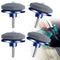 LAOJU Lawnmower Blade Sharpener 4 Pack Rotary Lawn Mower Sharpener with Steel Backing, Universal Garden Tool Blade Sharpener for Power Drill Hand Drill