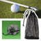 VGOL 2PCS Golf Ball Bag Nylon Drawstring Mesh Pouch Golf Ball Storage Bag for 48-56 Golf Balls Gym Bag Golf Accessory Outdoor Sports Supplies Black