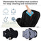 BABY JOY High Chair for Babies & Toddlers, Foldable Highchair with Multiple Adjustable Backrest, Seat Height and Footrest, Removable Tray, Detachable PU Leather Cushion, Built-in Rear Wheels (Black)
