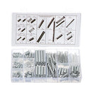 200 Piece EFGTEK Spring Assortment Set,Zinc Plated Compression and Extension Springs Kit