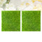 TOYANDONA 2pcs Artificial Grass Turf Fake Moss Rug Mats 30cmx30cm Mini Lawn Carpet for Dollhouse Fairy Garden Ornament