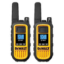 DEWALT DXFRS800 2 Watt Heavy Duty Walkie Talkies - Waterproof, Shock Resistant, Long Range & Rechargeable Two-Way Radio with VOX (2 Pack)