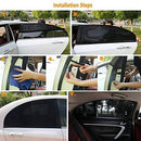 2X Universal Car Sun Shades Rear Side Seat Window Socks Baby Kids UV Protection