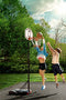 Play22 Kids Adjustable Basketball Hoop Height 5-7 FT - Portable Basketball Hoop for Kids Teenagers Youth and Adults with Stand & Backboard Wheels Fillable Base - Basketball Goals Indoor Outdoor Play