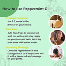 Peppermint Essential Oil, Pure Natural Peppermint Oil for Spray, Diffuser, Hair, Skin, Massage - 100ml 3.38 Fl Oz