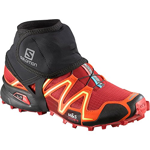 Salomon 329166 Trail Gaiters Low, Men, Black, Large 9.5-12