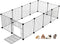 Tecageaon Pet Playpen,Small Animal Cage with doorIndoor/Outdoor DIY Metal pet Fence for Puppy,Rabbit,Kitten,Guinea Pig,Turtle,Hedgehog,12pcs(35 * 35cm)