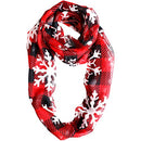 Christmas sheer scarf soft light weight women scarves sheer Infinity scarf Gifts for Your Mom,Sister,Friend, Red, one-size-fits-all