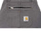 Carhartt Mens Rugged Flex® Relaxed Fit Canvas Bib Overall, Gravel, 44W x 34L