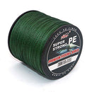 NUZAMAS Set of two PE Braided fishing lines, total 600m/656yds, Green, 4 Strands Weaves, For Lure, Fly, Casting, Bait FIshing, Size 8.0 (40.2kg/88.62lbs), Rock, Boat, Beach, Freshwater, Saltwater Fishing Lines