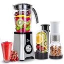 Jug Blenders, Uten Smoothie Blender with 1.25L Jug, Multi-Functional Smoothie Maker and Mixer for Juicers Fruit Vegetable 380W Automatic Blender Ice Crusher with 22,000 RPM/Min
