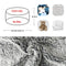 YudouTech Bean Bag Chair Cover(Cover Only,No Filler),Big Round Soft Fluffy PV Velvet Washable Bean Bag Lazy Sofa Bed Cover for Adults,Living Room Bedroom Furniture Outside Cover,150cm Snow Grey.