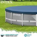 Intex Round Pool Cover, 12 Feet x 10 Inch, Blue, 366 x 366 x 25 cm