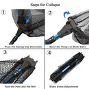 ZHENDUO OUTDOOR Fishing Net Fishing Landing Net Collapsible Telescopic Fishing Nets for Safe Fish Catching or Releasing with Fish Gripper Fishing Gear Tool Set (36.2inch)