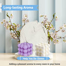 2 Pcs Bubble Candle Home Decoration Purple and White Bubble Candle Handmade Cube for Bedroom Bathroom Decorations Soy Candles Aesthetic Set