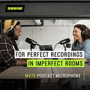 Shure MV7X XLR Podcast Microphone (Black)