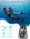 Zenoplige Mask Fins Snorkel Set Adults Men Women, Swim Goggles 180 Panoramic View Anti-Fog Anti-Leak Dry Top Snorkel and Dive Flippers Kit with Gear Bag for Snorkeling Swimming Scuba Diving Training