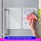 2 PCS 9"x13" Clear Weekly Meal Planner Magnetic Acrylic Board,Acrylic Magnetic Dry Erase Board for Fridge, Magnet Week Calendar for Refrigerator Includes 6 Colors Markers and Pen Container