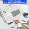NZQXJXZ 5X Rechargeable Hands-Free Magnifying Glass 43 Bright LED, Magnifying Glass for Reading Neck Wear, Large Page Magnifier for Seniors for Newspaper, Sewing, Cross Stitch, Small Prints