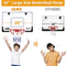 Upgrade Basketball Hoop Set - Extra Large 26" x 17" Pro Indoor Basketball Hoop for Door & Wall with 2 Balls, Complete Accessories, Basketball Toy Gift Perfect for Boys Girls Teens Adults