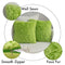 MIULEE Pack of 2 Luxury Faux Fur Throw Pillow Cover Deluxe Decorative Plush Pillow Case Cushion Cover Shell for Sofa Bedroom Car 18 x 18 Inch Green